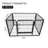 Dog Playpen Designed for Camping, Yard , 28" Height for Medium/Small Dogs, 4Panels