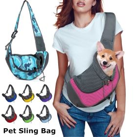 Pet Puppy Carrier S/L Outdoor Travel Dog Shoulder Bag Mesh Oxford Single Comfort Sling Handbag Tote Pouch (Color: Black)