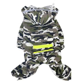 Four-Legged Waterproof All-Inclusive Raincoat for Pets (size: CAMOUFLAGE-4XL)